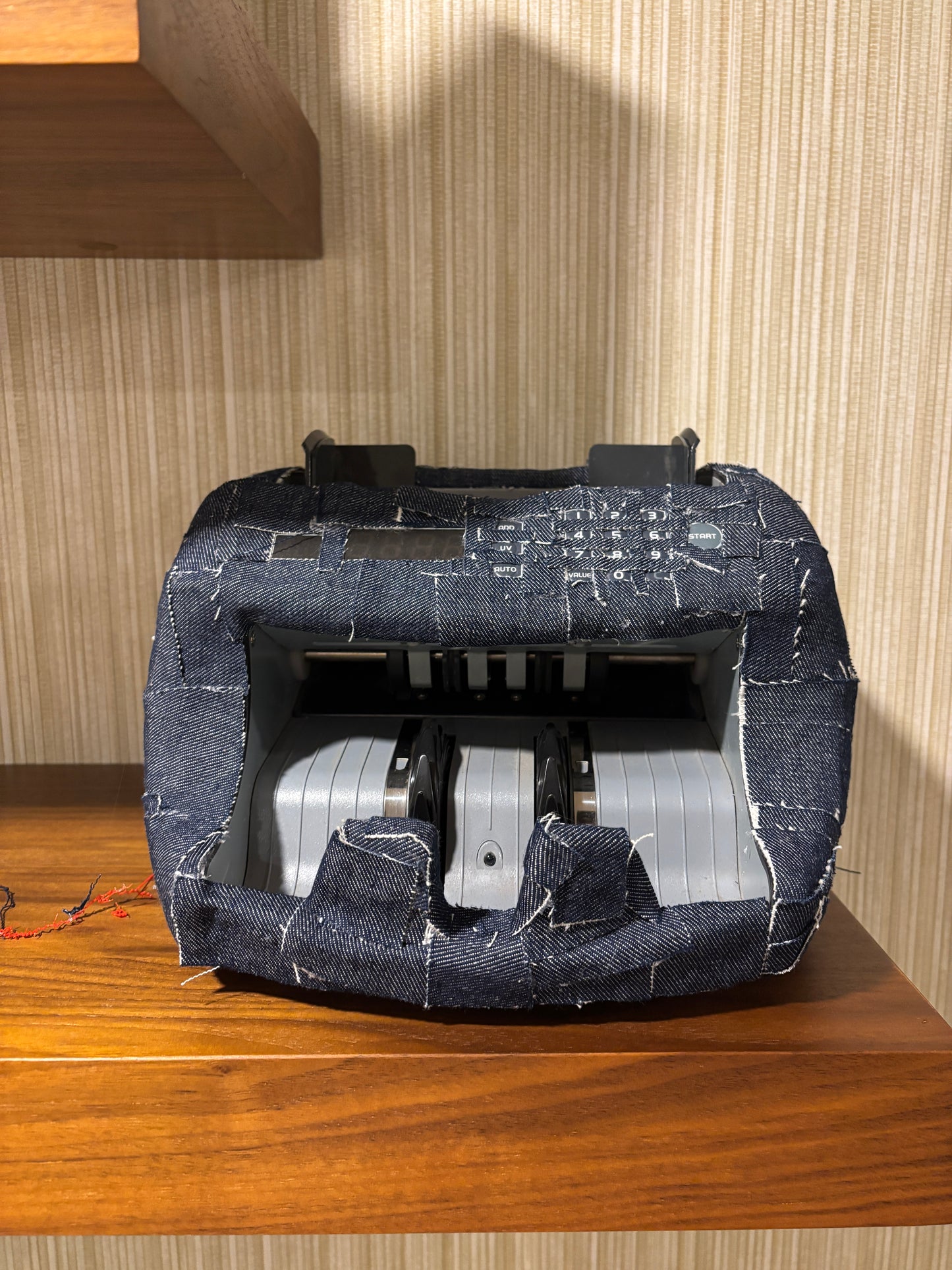 Lot #13 Denim Wrapped Money Counter