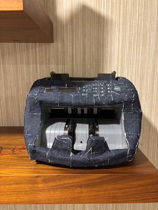 Lot #13 Denim Wrapped Money Counter